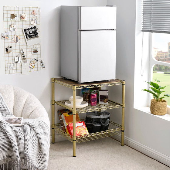 Suprima® Double Height Fridge Stand - Gold