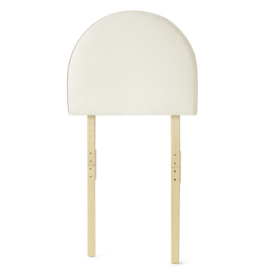 Tavira Allure® Outlet College Dorm Headboard - Rounded Corded - Cream