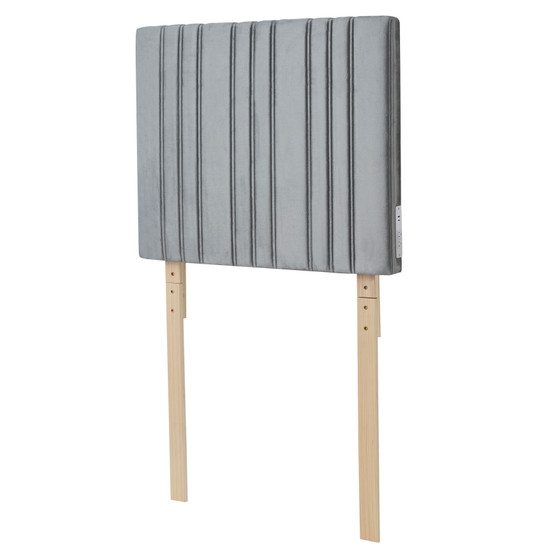 Tavira Allure® Outlet College Dorm Headboard -  Bedboard Plush - Light Gray