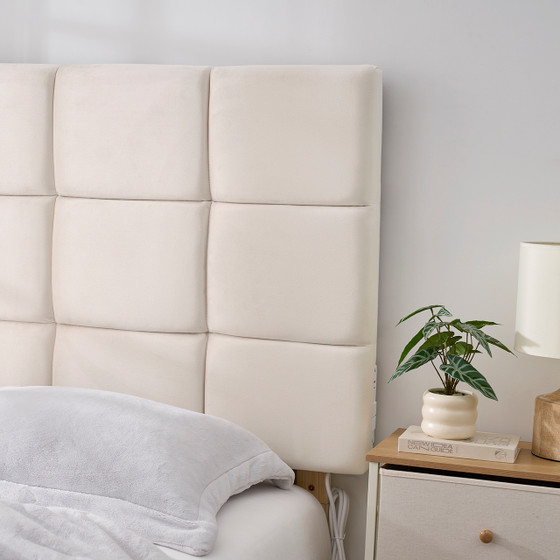 Tavira Allure® Outlet College Dorm Headboard - Cloud Plush - Cream
