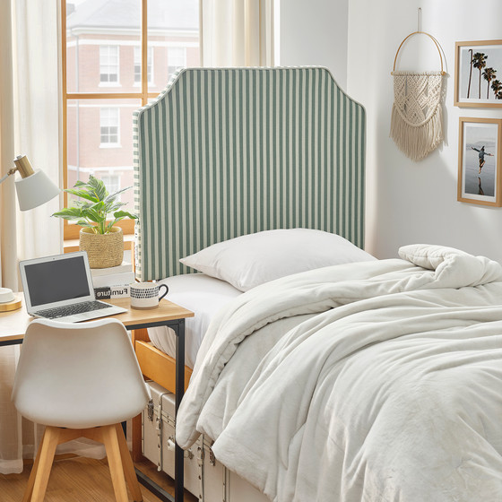 Tavira Allure® Outlet College Dorm Headboard - Cutaway - Beige Forest Stripe