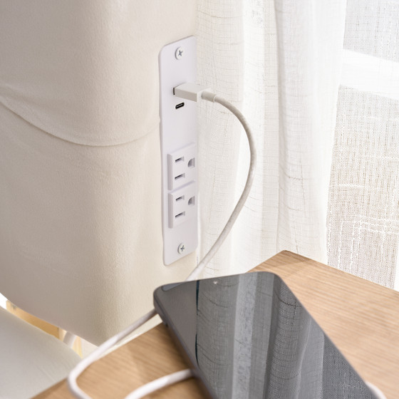 Tavira Allure® Outlet  College Dorm Headboard - Diamond Tufted - Cream