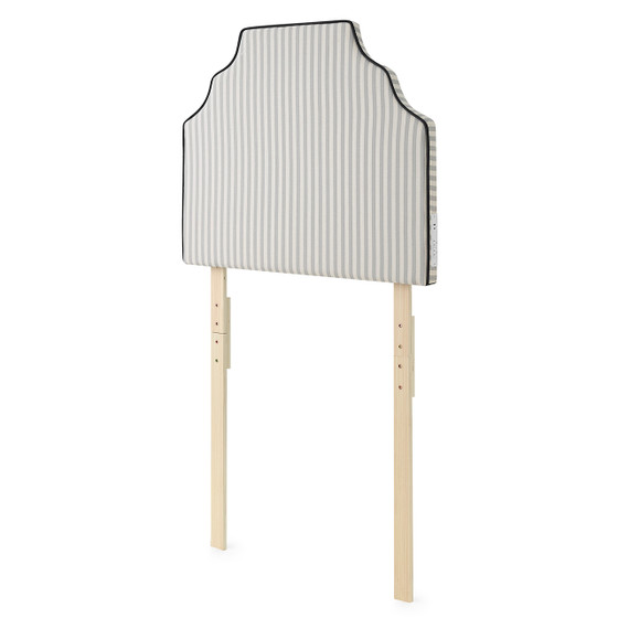 Tavira Allure® Outlet College Dorm Headboard - Majestic - Taupe Cream Stripe