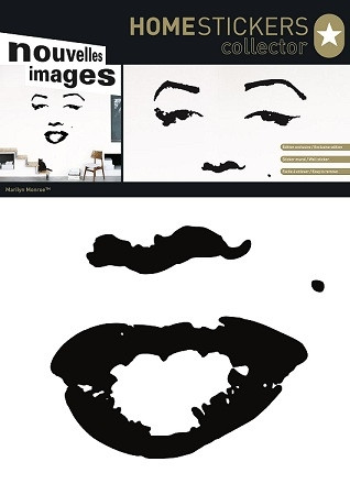 Black & White Splash Paint Type - Marilyn Monroe - Peel N Stick