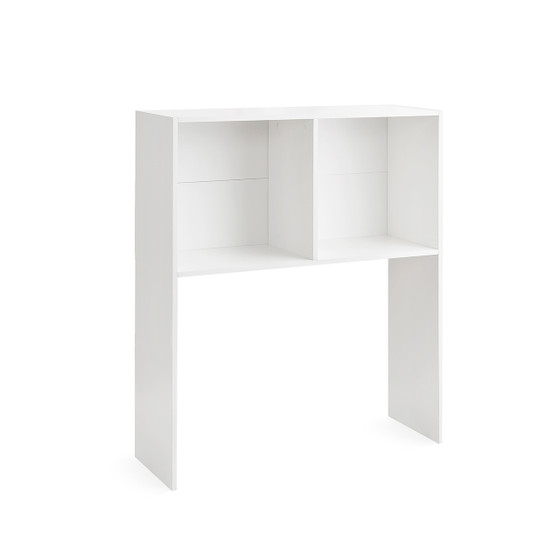 Yak About It® Double Cube - College Desk Bookshelf Dorm Hutch - White