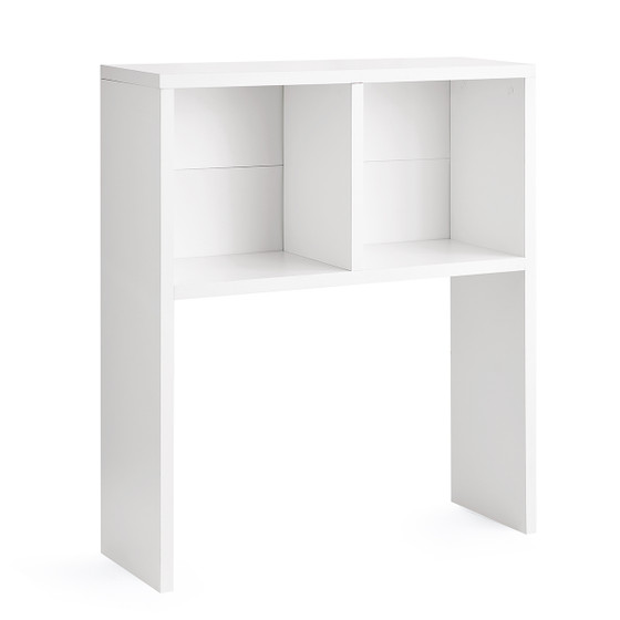Yak About It® Double Cube Thick - College Desk Bookshelf Dorm Hutch - White