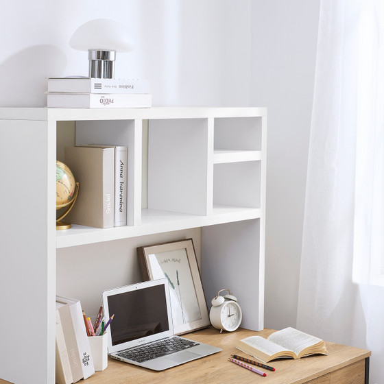 The College Cube Thick - Dorm Desk Bookshelf - White
