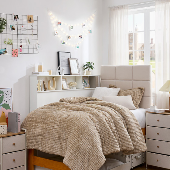 Yak About It® Classic College Dorm Bedside Shelf - White