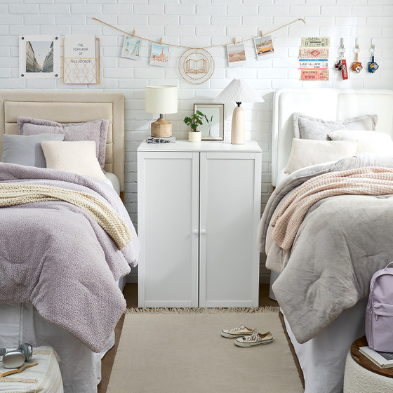 Yak About It® Mini Fridge Cabinet Console - White