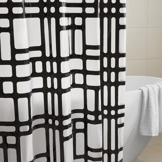 PEVA Dorm Shower Curtain - Elements Geo Design