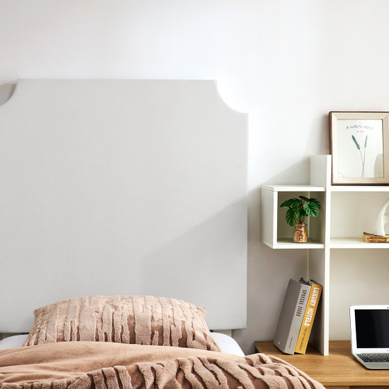 Extra Tall DIY Twin XL Headboard with Legs - White