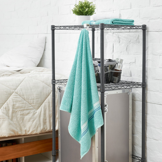 Ombre Stripe College Bath Towel - Aqua