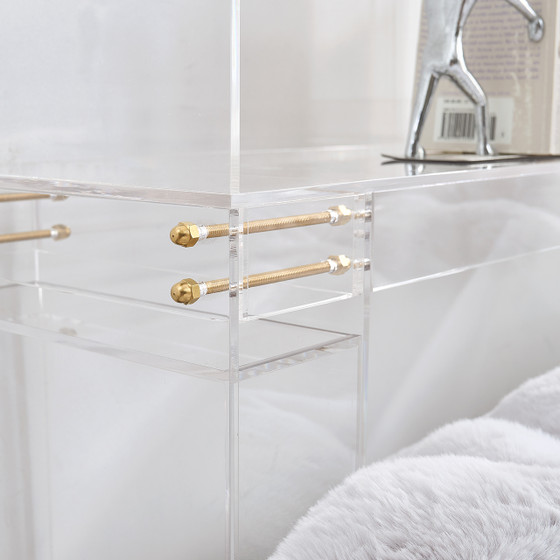 Ciao Bella® - Standard Classic Acrylic College Dorm Bedside Shelf