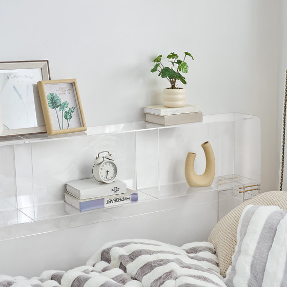Ciao Bella® - Slim Classic Acrylic College Dorm Bedside Shelf