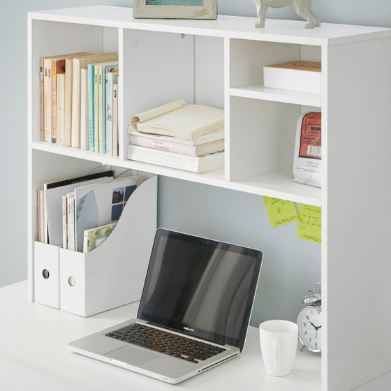 REFURB The College Cube - Dorm Desk Bookshelf - White