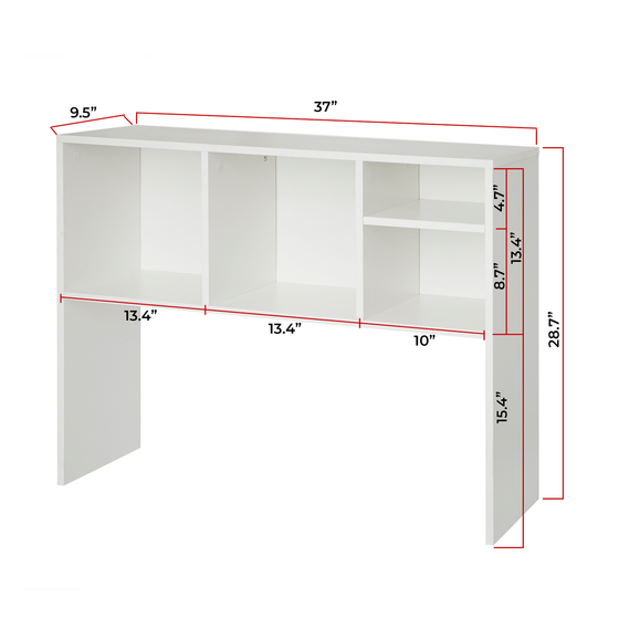 REFURB The College Cube - Dorm Desk Bookshelf - White