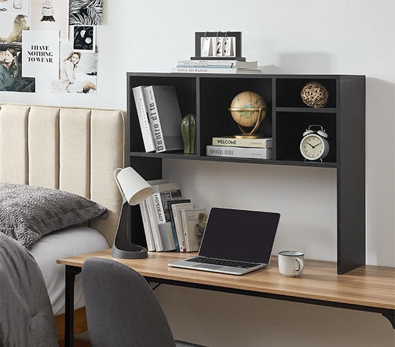 REFURB The College Cube - Dorm Desk Bookshelf - Black