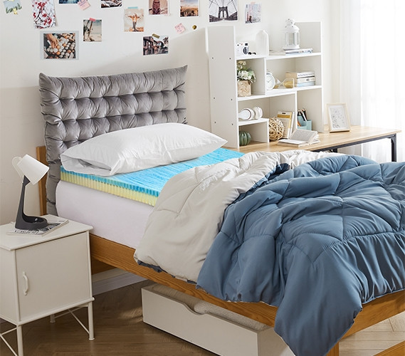 REFURB Yak About It® Compact Adjustable Dorm Desk Bookshelf - White
