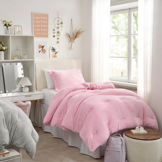 Thicker Than Thick® - Coma Inducer® Twin XL Comforter Set - Standard Plush Filling - Cool Pink