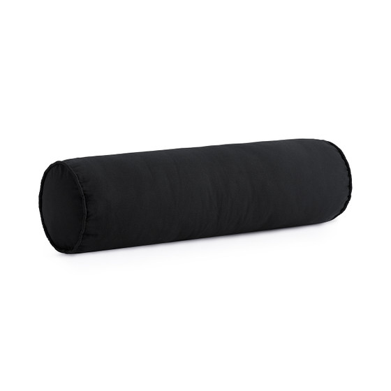 Rainha® Cotton Dutch Ruffled, Euro & Bolster Pillow Set - Black