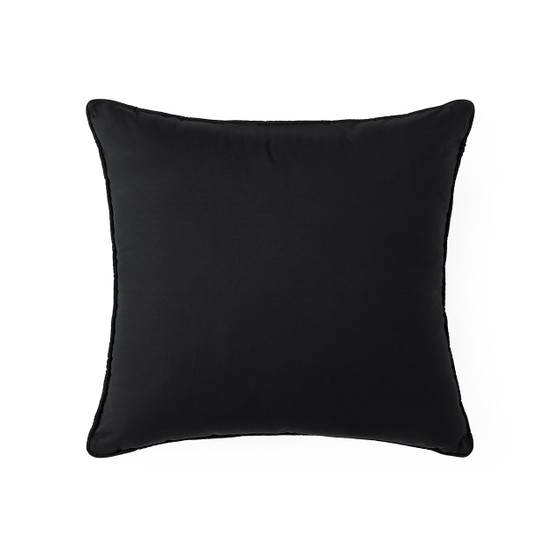 Rainha® Cotton Dutch, Euro & Bolster Pillow Set - Black
