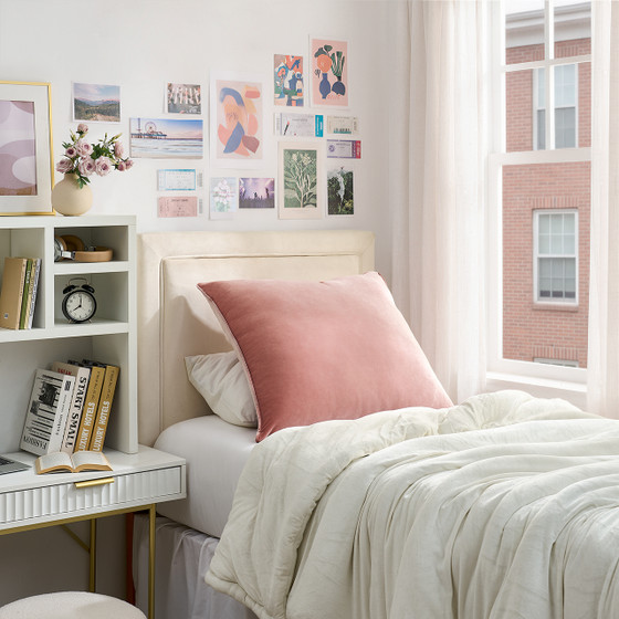 Rainha® Velvet Euro Pillow - Calm Pink