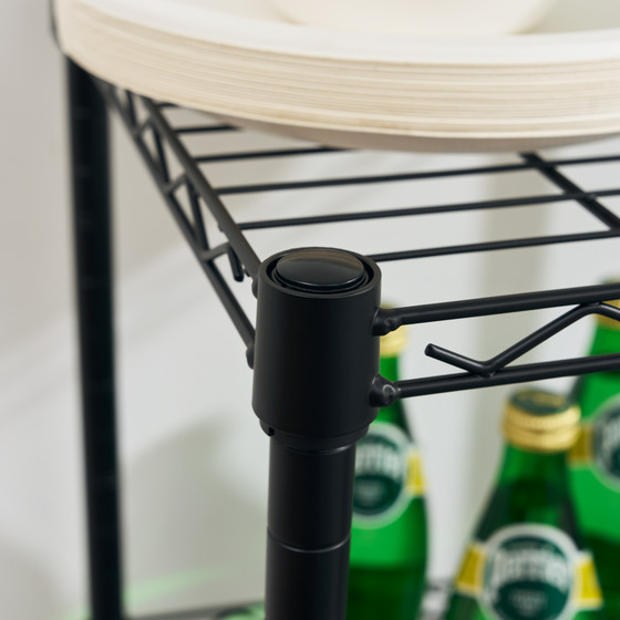 Suprima® Mini-Fridge Organizer Shelves - Black