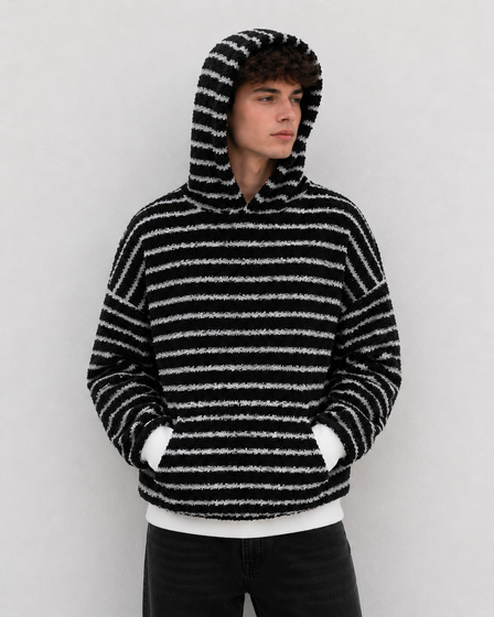Coma Hoodie - Black Stripe