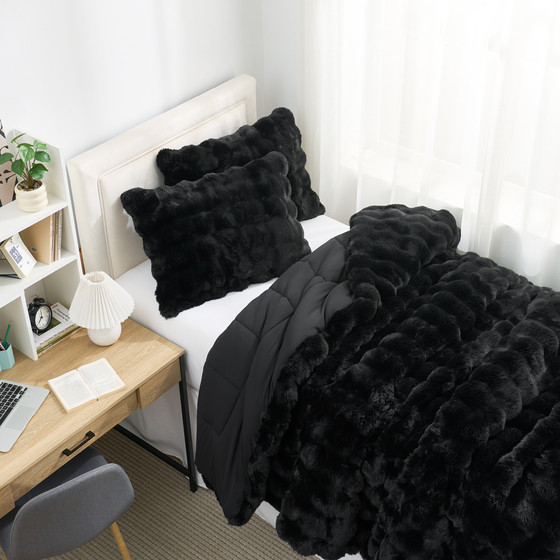 Snowball® Chunky Bunny® Bare Bottom® - Coma Inducer® Twin XL Comforter - Almost Black