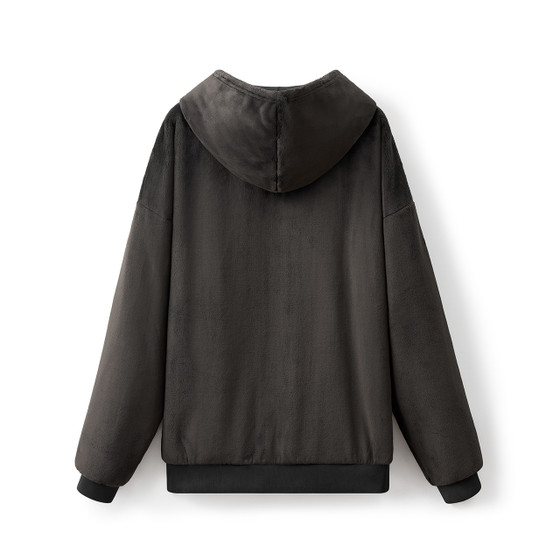 Coma Hoodie™ - The Original Plush - Charcoal Black