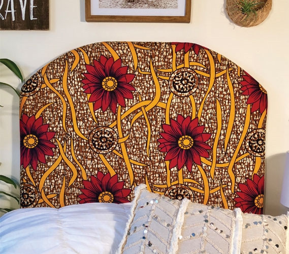 Unique Twin XL Dorm Bedding Headboard Colorful College Decor Vibrant African Wild Flower Pattern