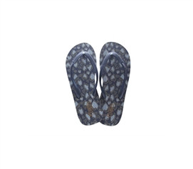 Blue and Grey Spotted Shower Sandal For Trendy College Womens Bathroom Shoes Draining Flip Flops for Gym Locker Room Slides