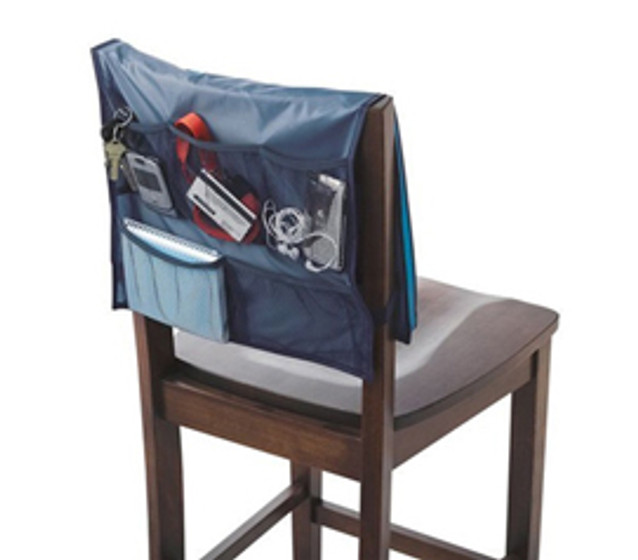 Navy Comfort Chair Organizer College dorm organization
