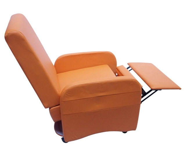 The College Recliner (Folds Compact) - Orange Dorm Essentials Dorm Furniture