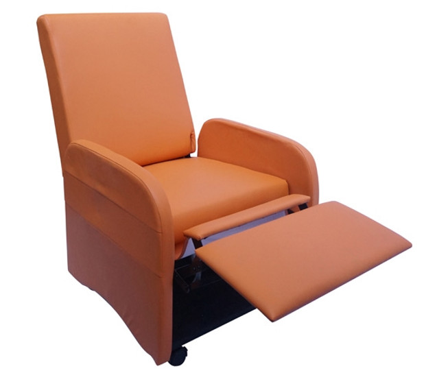 The College Recliner (Folds Compact) - Orange Dorm Essentials Dorm Furniture