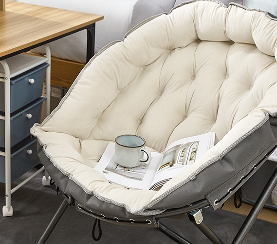 Affordable Dorm Decor - Comfy Saucer Chair With Removable Cover
