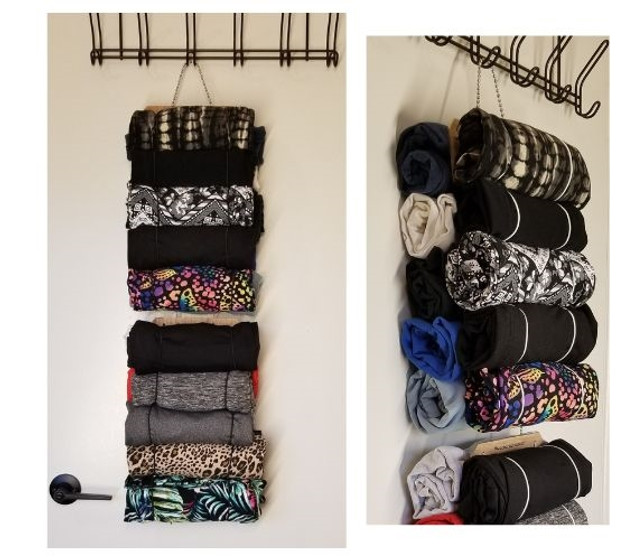 Compact College Closet Organizer Black Roll Keeper Easy to Use Dorm Room Storage