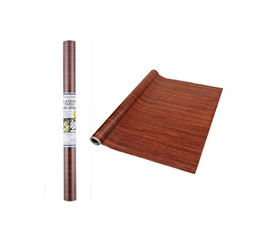 Easy To Cut And Shape - Self Adhesive Shelf Liner - Dark Wood - Won't Leave Residue