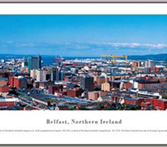 Belfast, Northern Ireland - Panorama Dorm Room Decorations