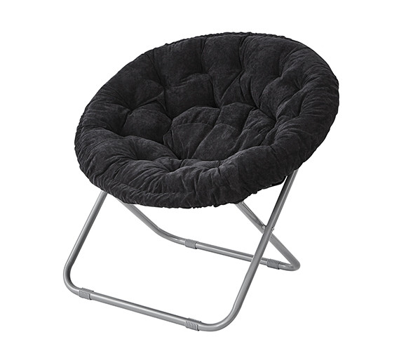 Comfort Padded Moon Chair - Black - DormCo