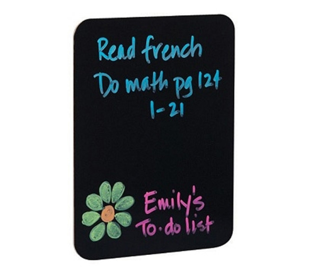 Enhance Your Dorm Decor - 9.5" x 12" Black Dry Erase Board - Cool Dorm Item