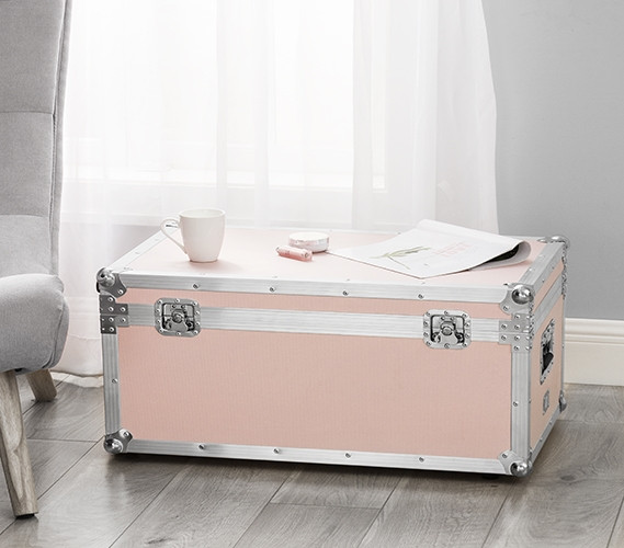 Girl's Dorm Room Essentials - VIN Armored Trunk on Wheels with