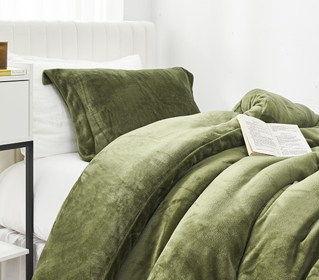 Twin Extra Long Bedding Essentials College Student Must Haves Green Designer Comforter Boho Duvet Cover Neutral Dorm Decor Ideas