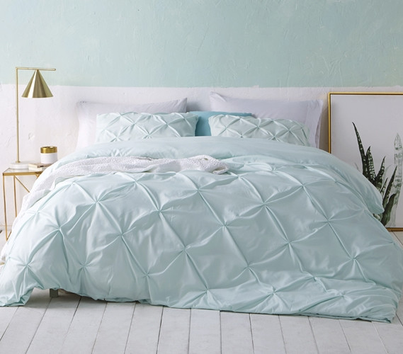 Essential Twin Extra Long Duvet Cover Lovely Hint of Mint Green