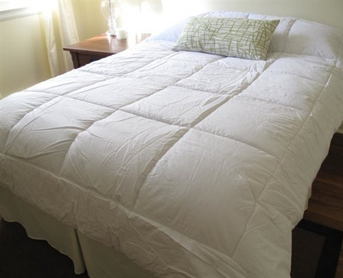 College Ave 100% Cotton Twin XL Comforter - Pure White - Super Comfy And Soft
