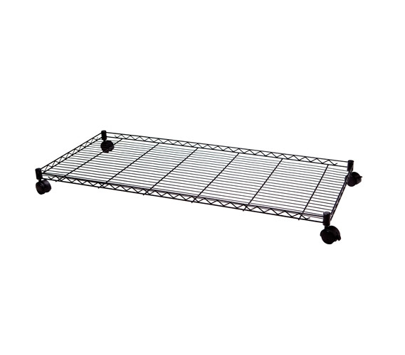 Dorm Room Space Saving Storage for Extra Clothes Shoes Holder Underbed Organizer Rack with Wheels