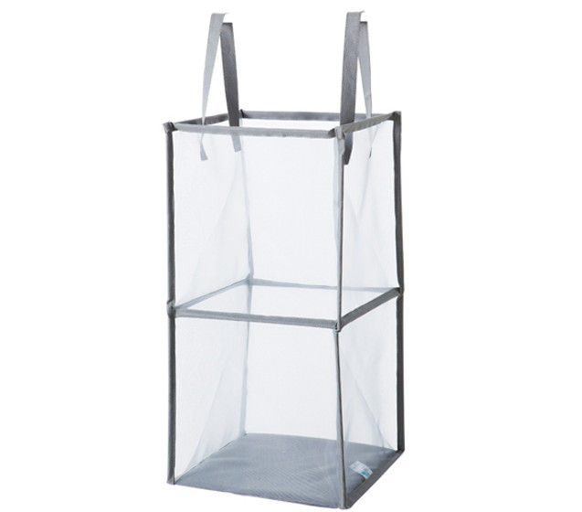 Twist Flat Collapsible Hamper - Gray