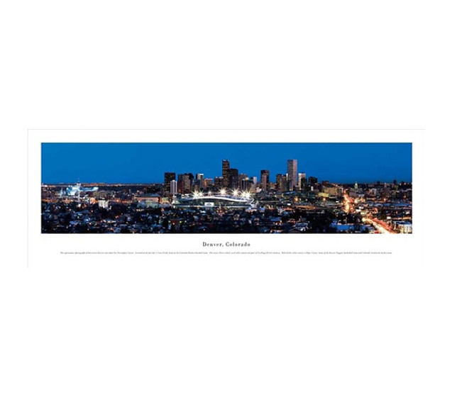 Denver, Colorado - Twilight Panorama