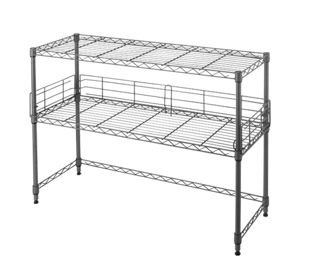 Suprima Desktop Metal Bookshelf - Gray