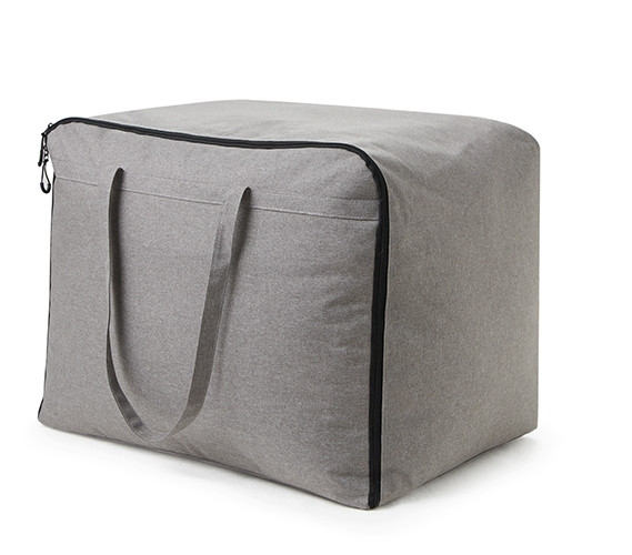 Gray College Essentials Space Saving Bag for Moving Dorm Organization Tips  Durable Underbed Storage Bag with Zipper and Clear View Window Moving Tote with Handle